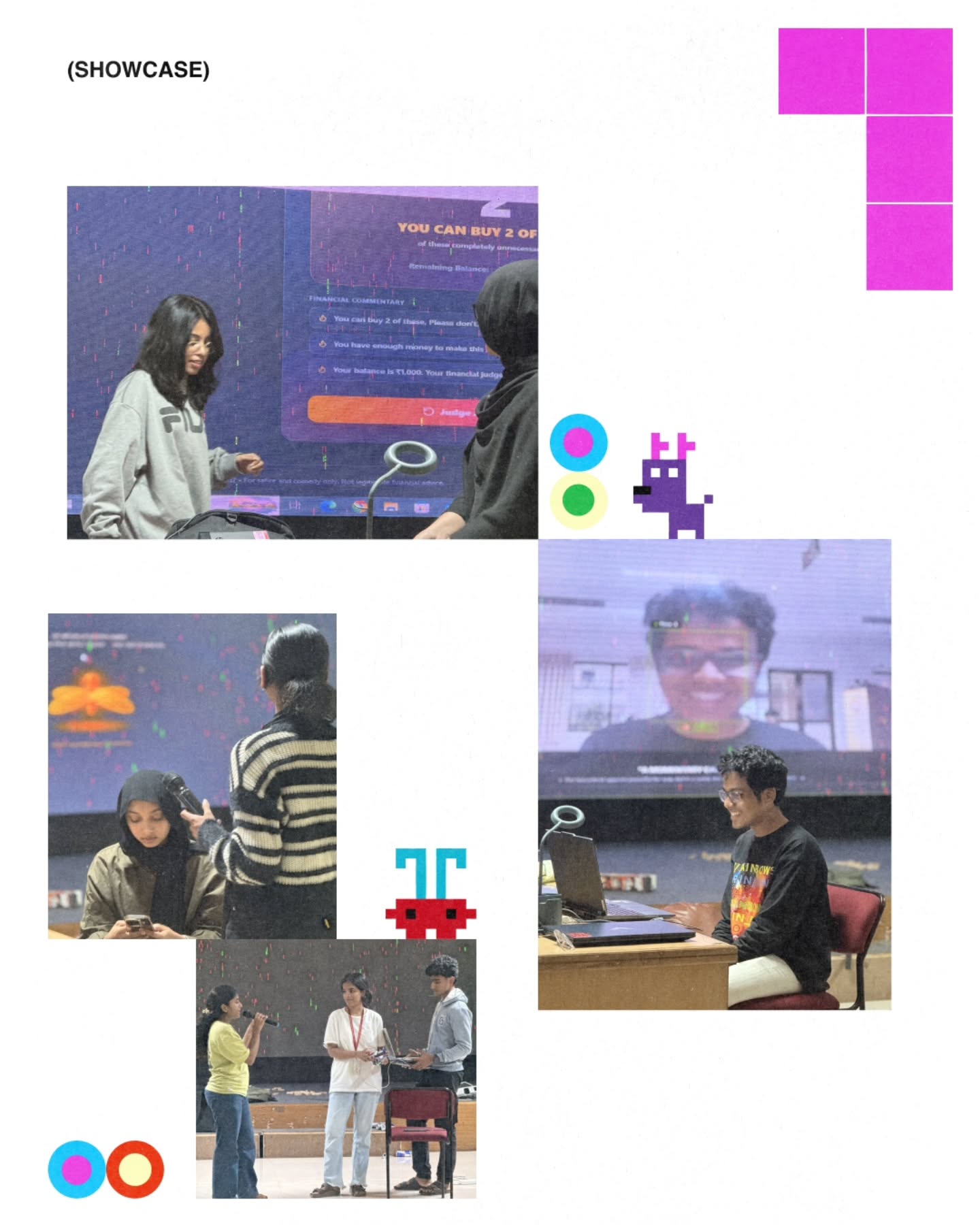 Showcase and live demo on stage at SCMS